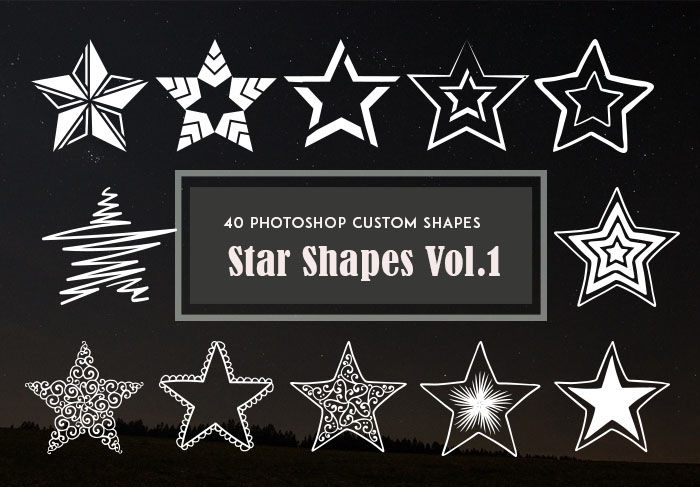 photoshop star shapes free download