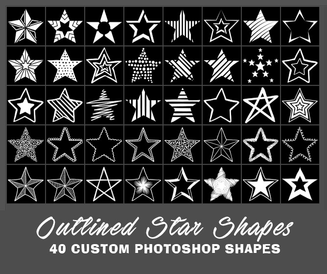 photoshop star shape download