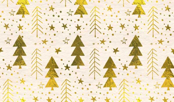 gold christmas patterns