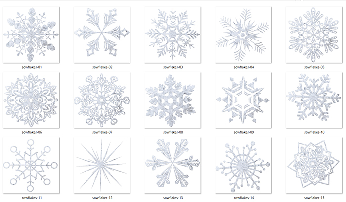 snowflakes clip art