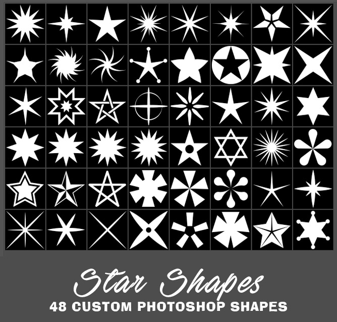 star shapes for photoshop free download