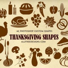 Enhance Your Thanksgiving Designs with 42 Thanksgiving Silhouette Shapes