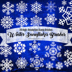 Embrace the Winter Magic: Free Winter Snowflake Brushes for Stunning Designs