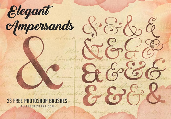 preview of ampersand design brushes