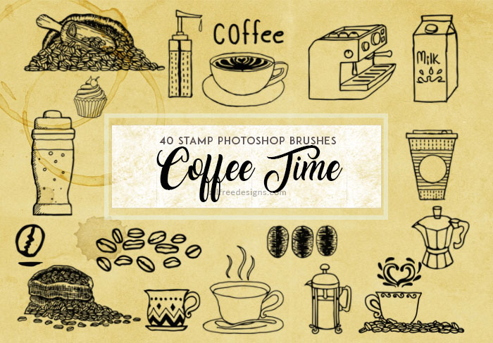 coffee bean brush photoshop free download