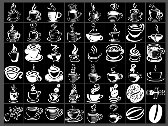 coffee cup shapes preview