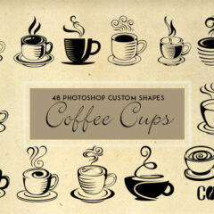 A Flavorful Collection of Coffee Cup Custom Shapes for Your Design Projects
