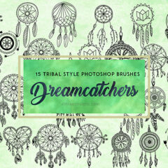Add Mystical Vibes in Your Designs with Tribal Dream Catcher Brushes