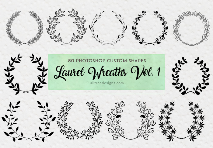laurel wreath shapes