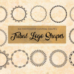 Enrich Your Designs with 64 Round Logo Tribal Shapes