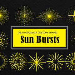 32 Abstract Sunburst Custom Shapes to Download Free