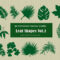 Embrace the Tropical Vibe: Free Custom Shapes of Lush Leaves for Photoshop