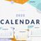 Vibrant 2020 Mini Calendar Set in Memphis Design Style