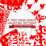 Embrace Love Season with 8 Charming Hand-Drawn Valentine Patterns