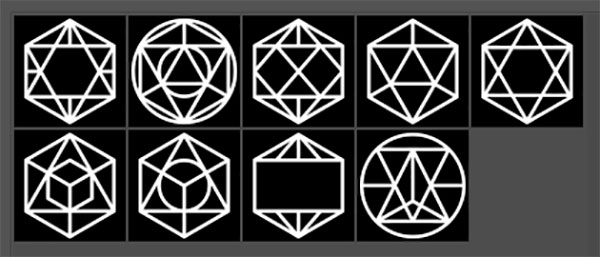 geometric logo shapes