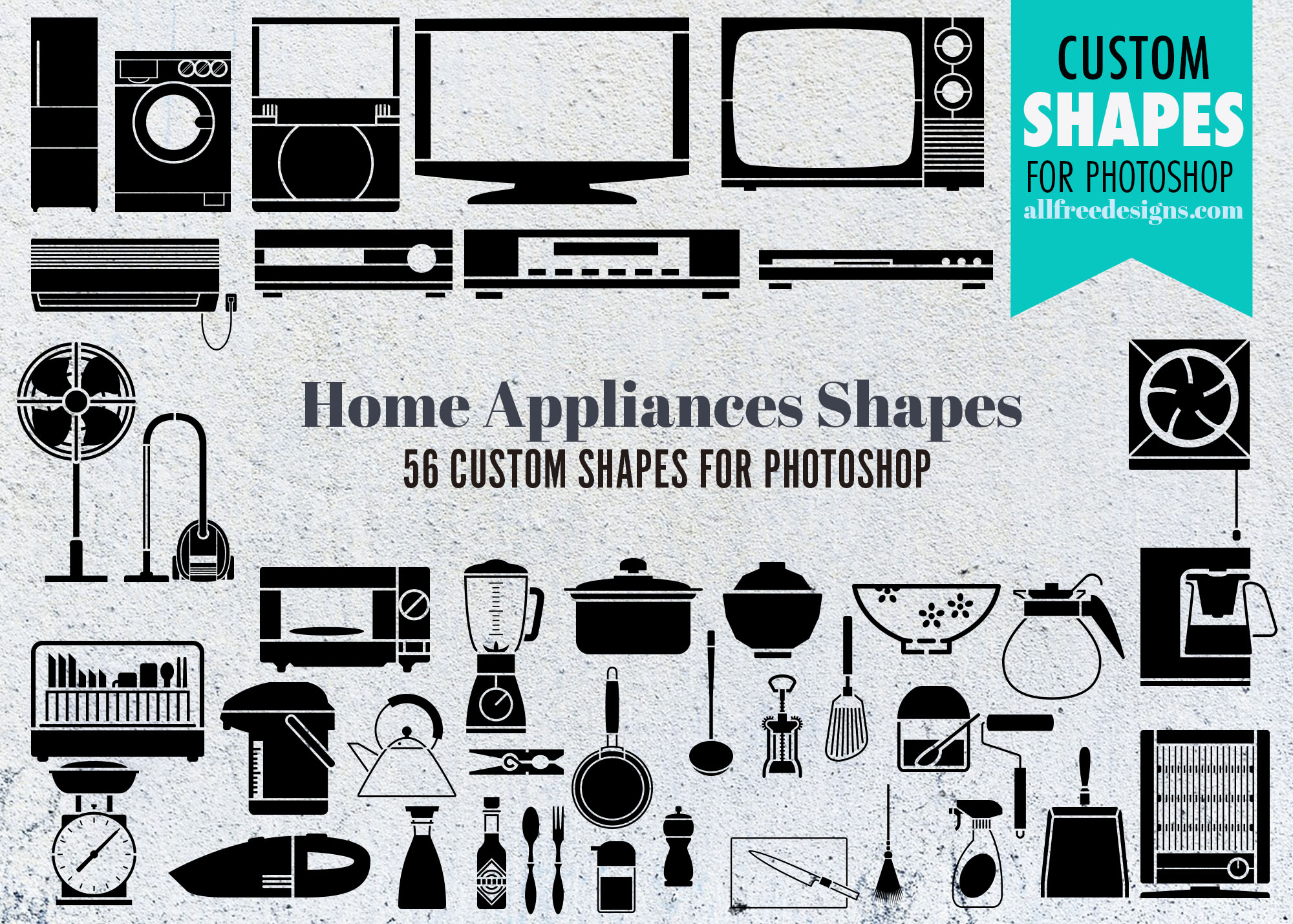 home appliances shapes