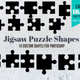 Enhance Your Designs with Free Photoshop Custom Shapes: Jigsaw Puzzle Edition
