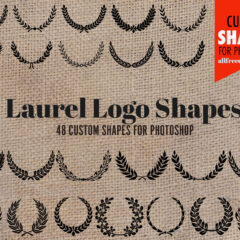 Embrace Vintage Charm with Free Laurel Wreath Shapes for Logo Design