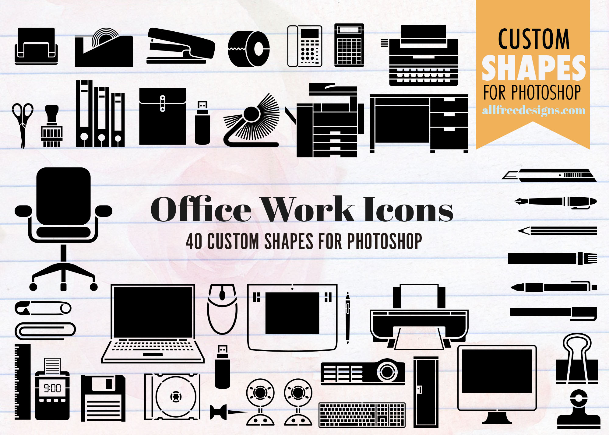 office work icons