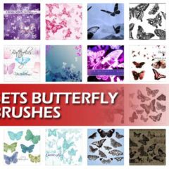 48 Sets of Free Butterfly Brushes for Photoshop