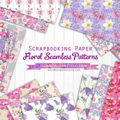 400+ Free Flower Patterns and Swirls Backgrounds for Photoshop