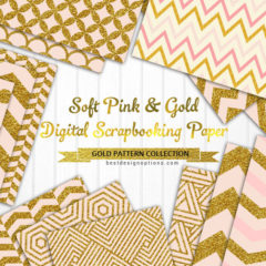 Scrapbooking Papers Featuring Chevron Designs