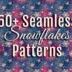 Snowflakes Backgrounds: 50+ Seamless Patterns